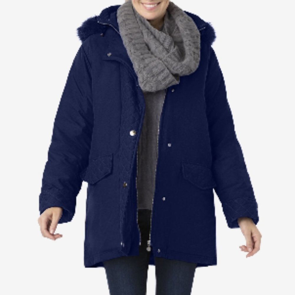 Microfiber Down Parka Navy